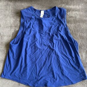 Lululemon Blue Sculpt Cropped Tank | Blue | Size 8